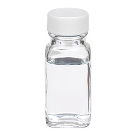 Cp Lab Safety. Wheaton 1 oz Clear Glass Bottles, French Squares, PTFE Liner, Case of 48 W216878